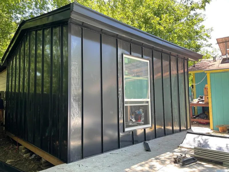 Black standing seam metal wall panels for Metal Roof Installation in Ellensburg